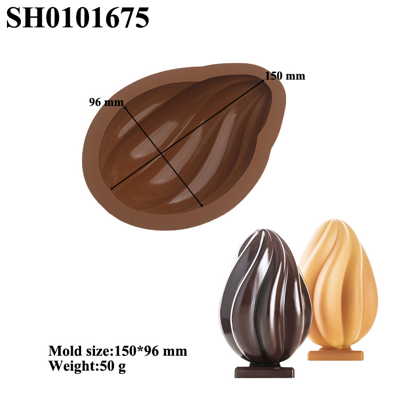 Силиконова форма за великденско яйце Amazon Explosions, форма за френски кекс с форма на цвете, форма за мус, птиче яйце