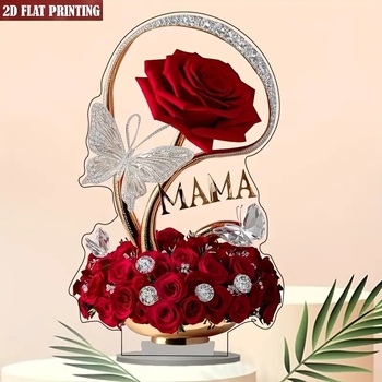 Tarpvalstybinės Motinos dienos geležinės motinos akriliniai papuošalai, šventinė dekoracija, namų dekoravimas, kūrybingi namų papuošalai