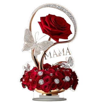 Tarpvalstybinės Motinos dienos geležinės motinos akriliniai papuošalai, šventinė dekoracija, namų dekoravimas, kūrybingi namų papuošalai