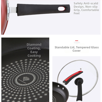 Αντικολλητικό τηγάνι γενικής χρήσης επαγωγική κουζίνα αερίου κατάλληλη για οικιακή χρήση τηγανητό αυγό μπριζόλα τηγανητές τηγανίτες Chen Luncai
