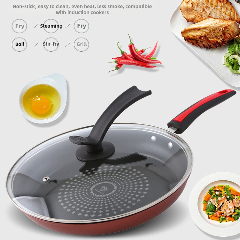 Panvica s nepriľnavým povrchom, univerzálny indukčný varič, plynový sporák vhodný na domácnosť, vyprážané vajce, steak, palacinky, restované Chen Luncai