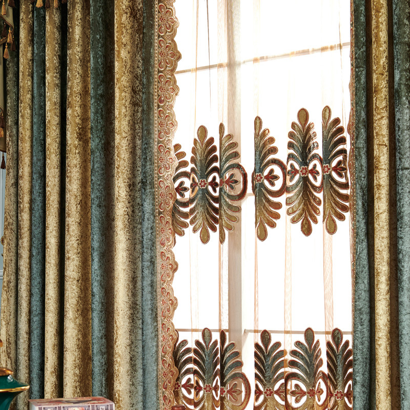 Tarpvalstybiniai flanelinės lazerinio siuvinėjimo miegamojo, svetainės, amerikietiško šešėliavimo užuolaidų gaminiai su nemokamu pristatymu gali būti išsiųsti per 24 valandas.