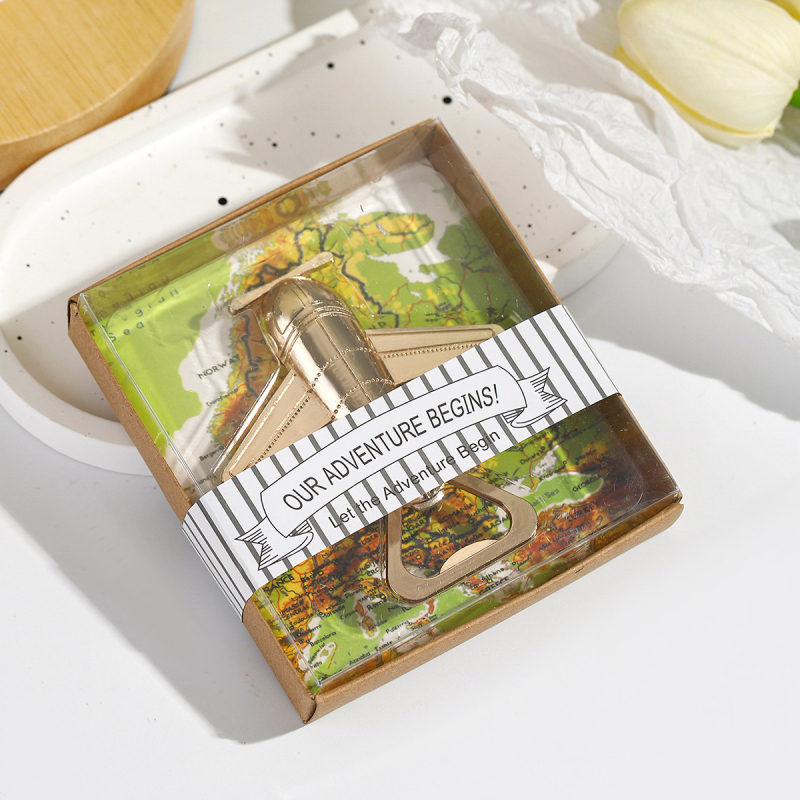 Трансгранична отварачка за бутилки бира, сватбен подарък за спътник, метална отварачка за бутилки, креативна отварачка за бутилки за самолет, отварачка за вино на едро