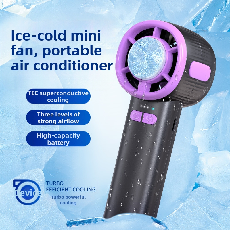 2025 nový 100-rýchlostný vysokorýchlostný digitálny displej chladiaci polovodičový ventilátor s USB prenosným ručným malým ventilátorom