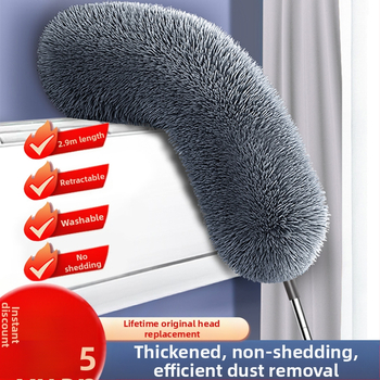 Plunksninis dulkių siurblys Elektrostatinis dulkių valymas Buitinis teleskopinis strypas Dulkių valymas Lubų valymas dideliais tarpais