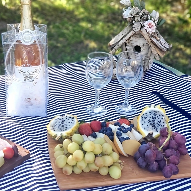 Xiaohongshu to paties stiliaus nešiojamas PVC vyno maišelis lauko kempingui, permatomas ledo maišelis, sutirštintas permatomas vyno maišelis, tiesioginis pardavimas gamykloje