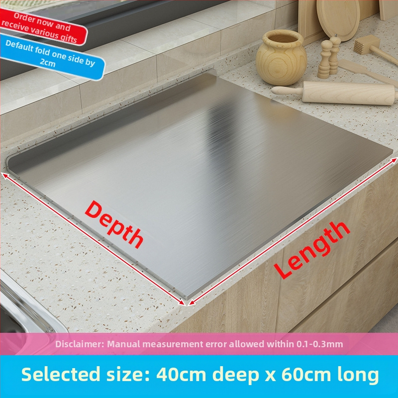 Nerūdijančio plieno sustorinta dvipusė pjaustymo lentelė buitinei pjaustymo lentai makaronų kočiojimui, minkymo plokštė, vaisių pjaustymas, virtuvės reikmenys plaukams