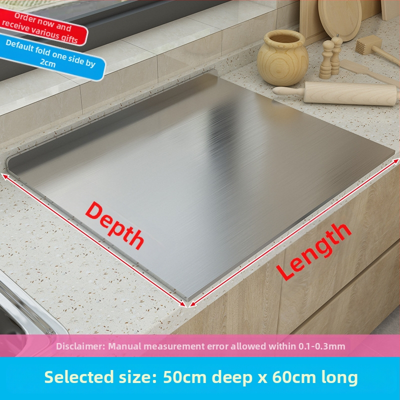 Nerūdijančio plieno sustorinta dvipusė pjaustymo lentelė buitinei pjaustymo lentai makaronų kočiojimui, minkymo plokštė, vaisių pjaustymas, virtuvės reikmenys plaukams
