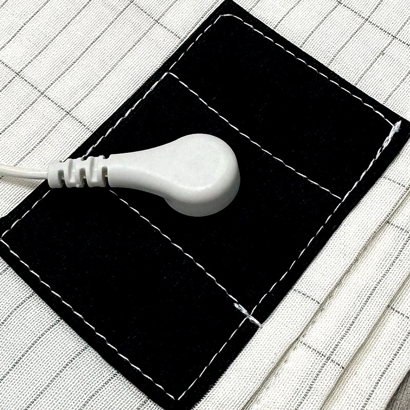 Cearșaf de pat cu aer împământat din fibră de argint, antistatic, respirabil, conductiv, care ajută la somn, cu împământare transfrontalieră