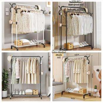 Lihtne panipaigaga riidepuu põrandal magamistoas elutoas lihtne riidepuu vertikaalne rõdu kuivatusrest hulgimüük