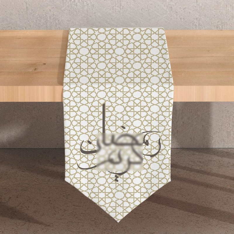 Tarpvalstybinio arabų festivalio stalo vėliava, kūrybingi laiškai, festivalio dekoravimas, restorano festivalio atmosfera, dulkės, yra sandėlyje.