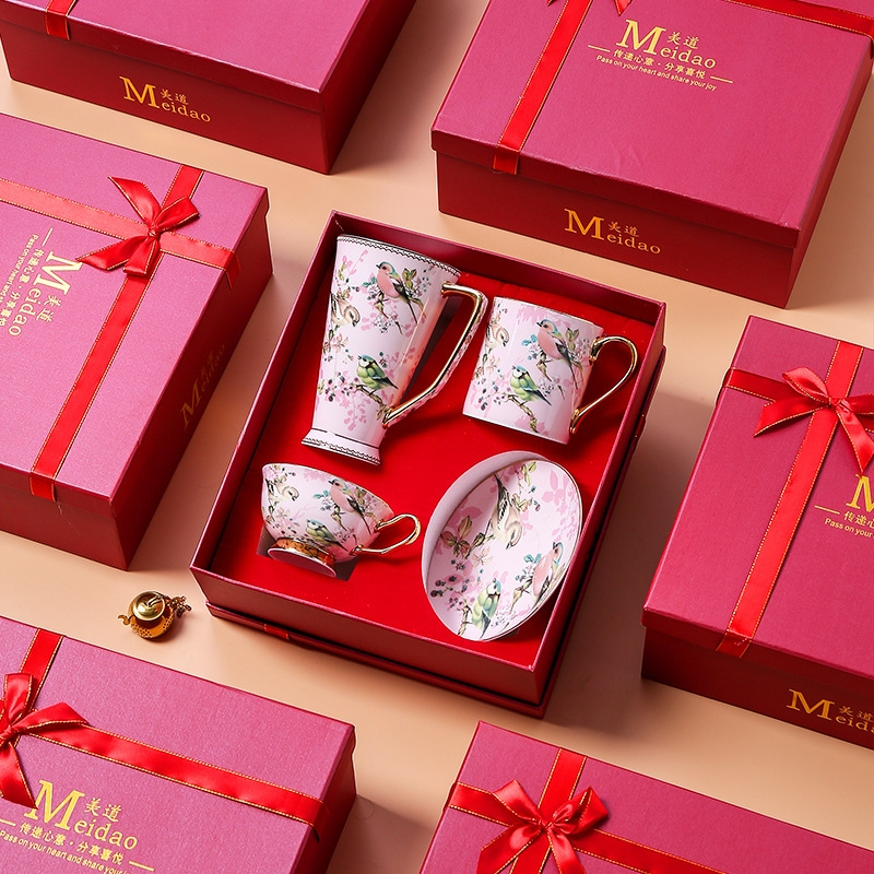 Meidao uhke kondiportselanist kohvitass, tipptasemel peen, täiustatud pärastlõunatee tass, kinkekarbis