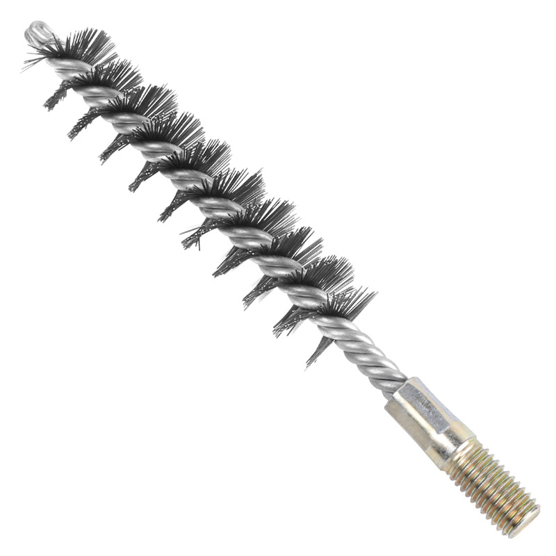 Elektriline toruhari traatharja pea toru sisemiste aukude puhastamine rooste eemaldamine roostevabast terasest tööstuslik puhastushari