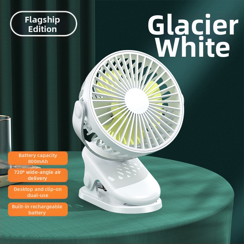 2024 Robbanások USB kis ventilátor töltés irodai asztali diákkollégium ágyfej nagy szél klip mini ventilátor