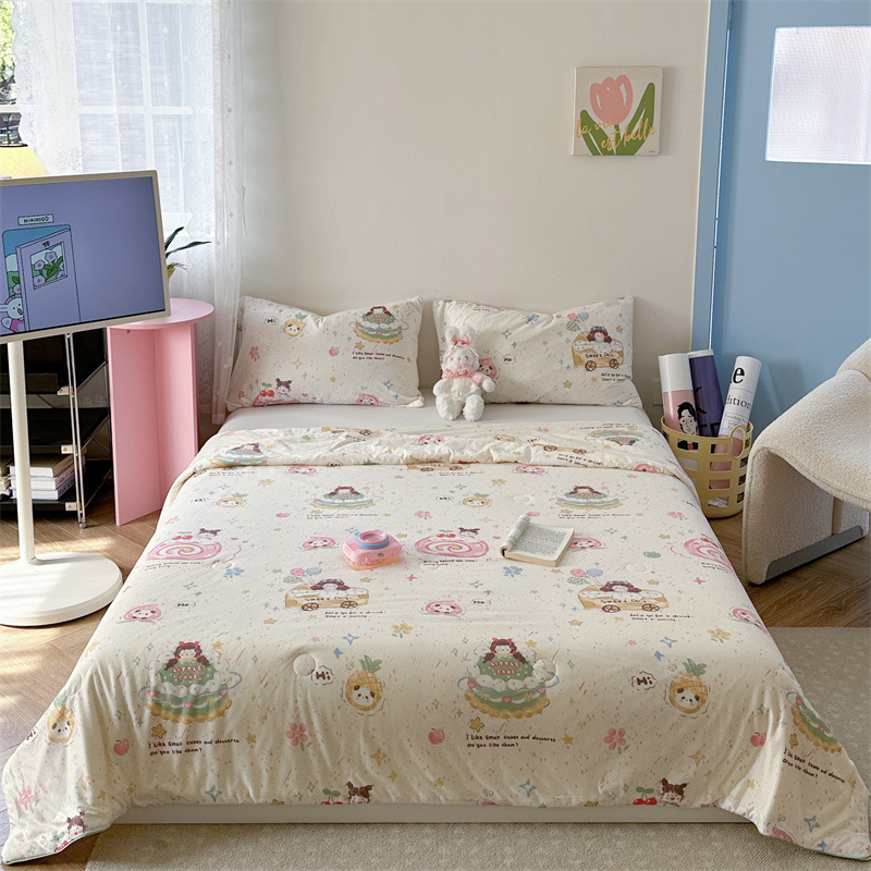 A-klassi ema- ja imikuklassi piimasiidist kootud puuvillane suvine tekk laste multifilmidest konditsioneeriga tekk üheinimesevoodi suvine jahe tekk sojaubadest tekk südamikuga