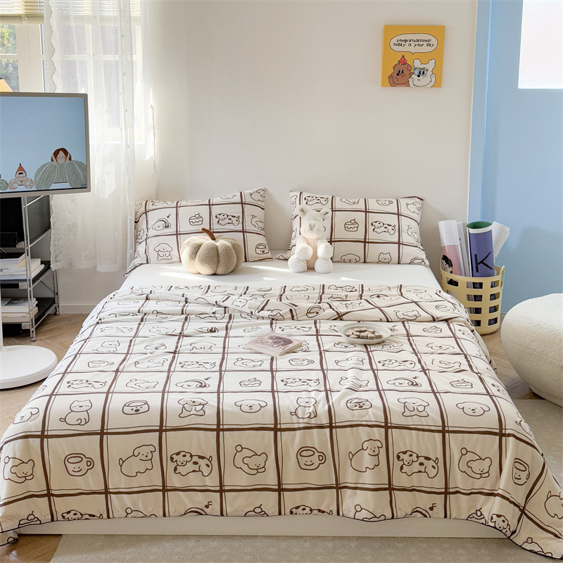 A-klassi ema- ja imikuklassi piimasiidist kootud puuvillane suvine tekk laste multifilmidest konditsioneeriga tekk üheinimesevoodi suvine jahe tekk sojaubadest tekk südamikuga