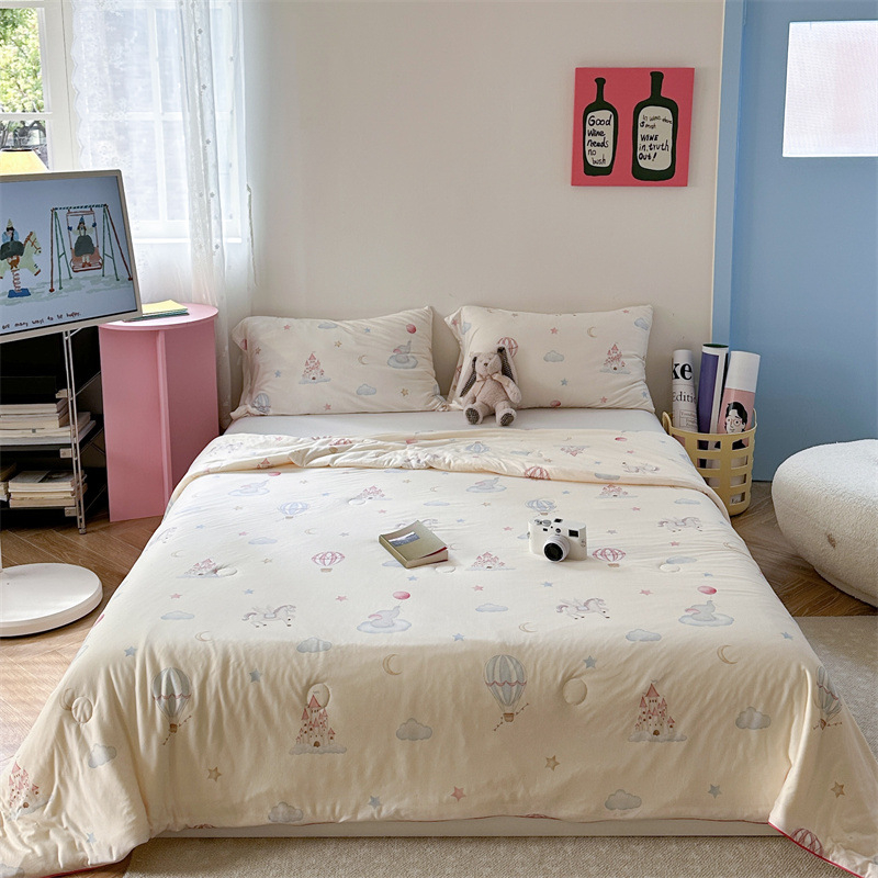 A-klassi ema- ja imikuklassi piimasiidist kootud puuvillane suvine tekk laste multifilmidest konditsioneeriga tekk üheinimesevoodi suvine jahe tekk sojaubadest tekk südamikuga