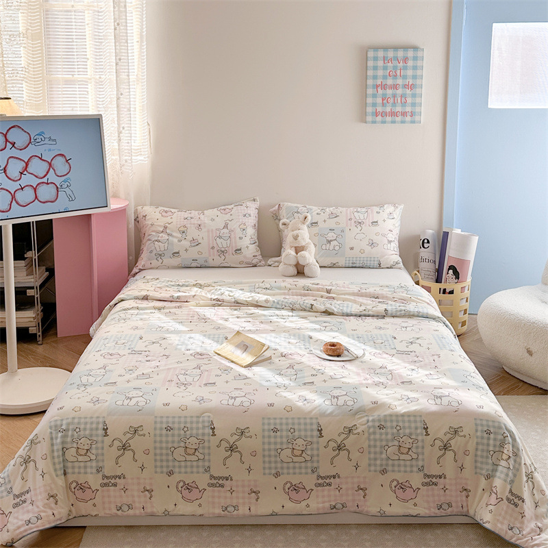 A-klassi ema- ja imikuklassi piimasiidist kootud puuvillane suvine tekk laste multifilmidest konditsioneeriga tekk üheinimesevoodi suvine jahe tekk sojaubadest tekk südamikuga