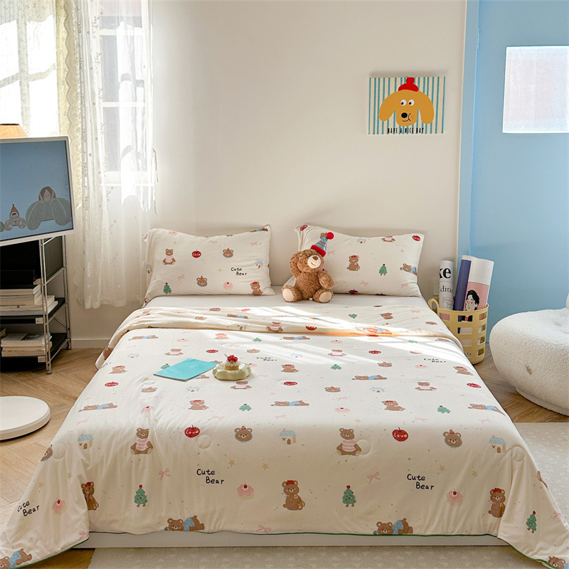 A-klassi ema- ja imikuklassi piimasiidist kootud puuvillane suvine tekk laste multifilmidest konditsioneeriga tekk üheinimesevoodi suvine jahe tekk sojaubadest tekk südamikuga