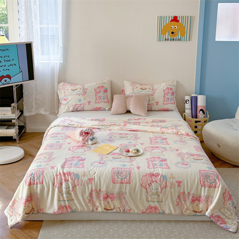 A-klassi ema- ja imikuklassi piimasiidist kootud puuvillane suvine tekk laste multifilmidest konditsioneeriga tekk üheinimesevoodi suvine jahe tekk sojaubadest tekk südamikuga