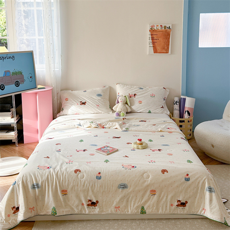 A-klassi ema- ja imikuklassi piimasiidist kootud puuvillane suvine tekk laste multifilmidest konditsioneeriga tekk üheinimesevoodi suvine jahe tekk sojaubadest tekk südamikuga