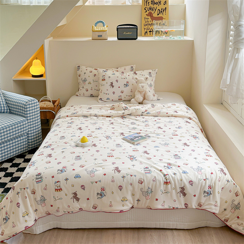 A-klassi ema- ja imikuklassi piimasiidist kootud puuvillane suvine tekk laste multifilmidest konditsioneeriga tekk üheinimesevoodi suvine jahe tekk sojaubadest tekk südamikuga