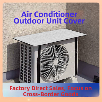 ✅ Κάλυμμα εξωτερικής μονάδας κλιματιστικού, επιβραδυντικό φλόγας, αδιάβροχο, αντηλιακή προστασία, κάλυμμα κλιματιστικού από σύνθετο φύλλο αλουμινίου γενικής χρήσης