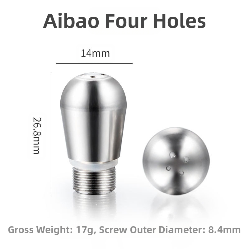 Tehase otsene universaalne piimavahustamismasina otsik kohvimasina lisatarvikud roostevabast terasest kolme-/neljaauguline auruotsik