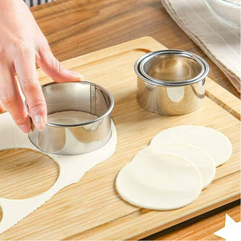 Roostevabast terasest pelmeenide koorikuvormi ja pelmeenide valmistamise tööriistade kolmeosaline komplekt