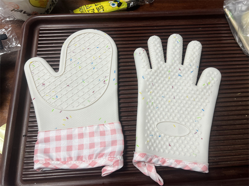 Silikonske pamučne rukavice za pećnicu, otporne na opekline, rukavice za toplinsku izolaciju za mikrovalnu pećnicu, kućanske rukavice protiv opeklina, alati