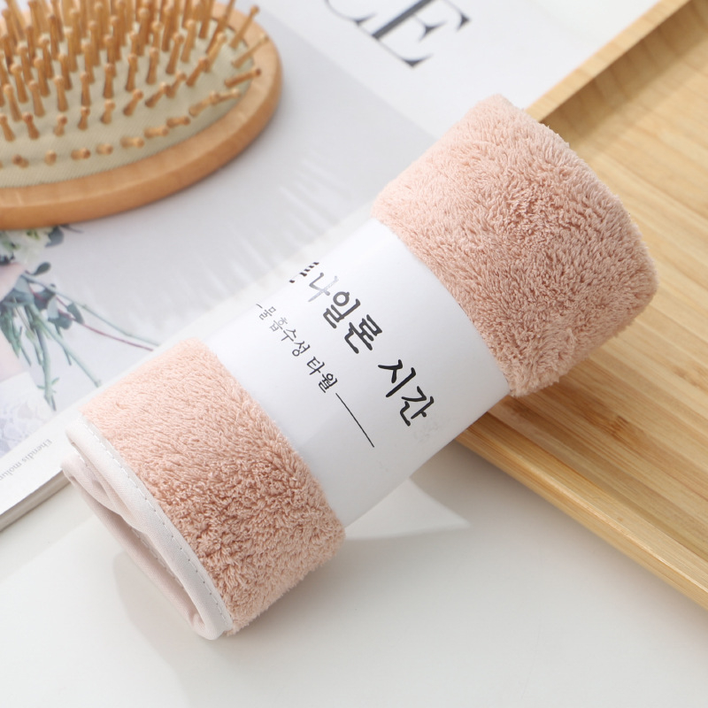 Didelio tankio koralų aksomo rankšluostis, sutirštintas, stipriai sugeriantis rankšluostis, pagamintas pagal užsakymą, 30 * 60 kasdienių reikmenų super rankšluostis