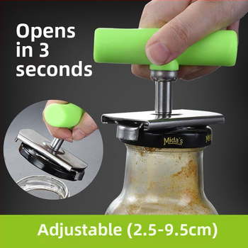 Ανοιχτήρι καπακιού από ανοξείδωτο χάλυβα που εξοικονομεί εργασία, ανοιχτήρι κονσερβών, ανοιχτήρι κονσερβών από γυαλί, ανοιχτήρι καπακιού μπουκαλιών, συσκευή καλύμματος