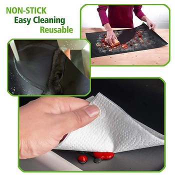 Grillmatt Mittenakkuv kõrge temperatuurikindel BBQ välistingimustes õhtusöögiks mõeldud grillimismatt majapidamises kasutatav süsinikkiust ahjumatt Õliriie ristkülikukujuline