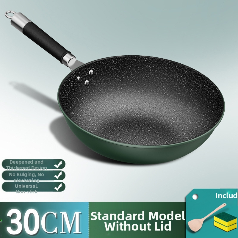 Tehase otsemüük majapidamises kasutatava maifani kiviauruti wok majapidamises kasutatav lame mittenakkuva panniga pliit universaalne libisemiskindla käepidemega hulgimüük