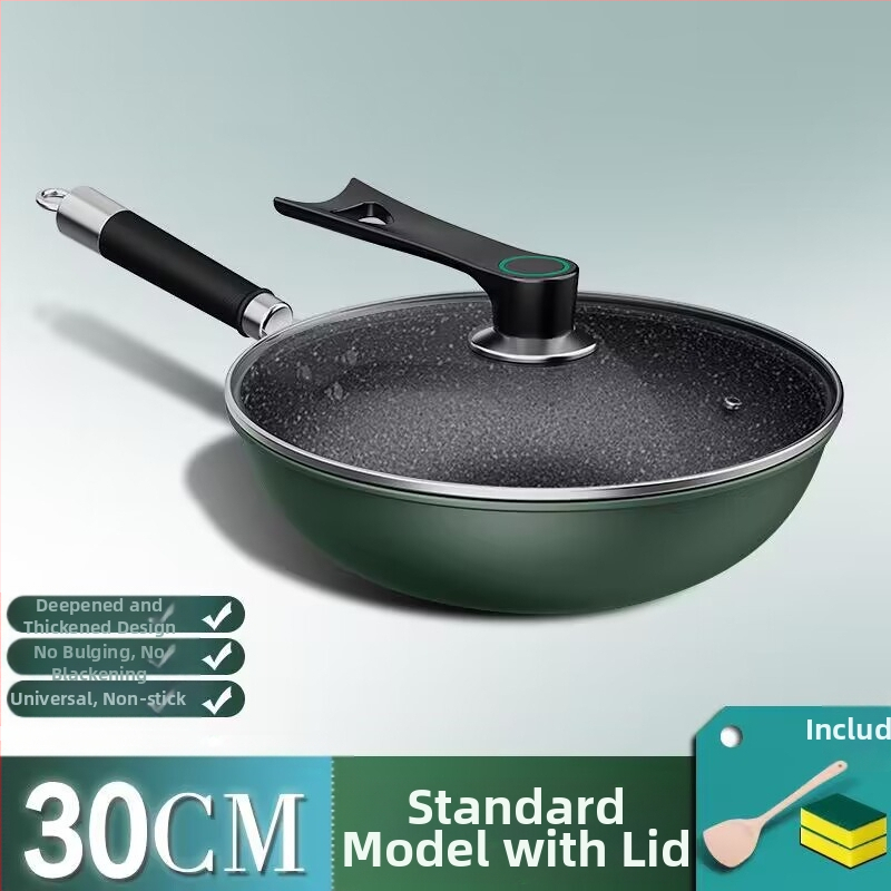 Tehase otsemüük majapidamises kasutatava maifani kiviauruti wok majapidamises kasutatav lame mittenakkuva panniga pliit universaalne libisemiskindla käepidemega hulgimüük