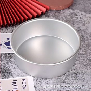Φόρμα ψησίματος 8 ιντσών από κράμα αλουμινίου στρογγυλό συμπαγές πάτο, φόρμα κέικ αρχαία πρώιμη τυρόπιτα νερό μπάνιο οικιακή χρήση