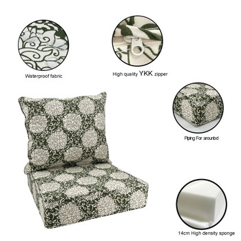 Piiriülene e-kaubandus Amazon Temu õues kasutatav triibuline geomeetriline boheemlaslik stiilis padi, UV-vastane istmepadi