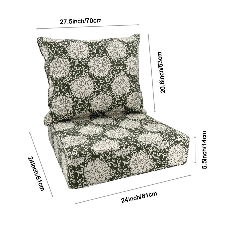 Piiriülene e-kaubandus Amazon Temu õues kasutatav triibuline geomeetriline boheemlaslik stiilis padi, UV-vastane istmepadi