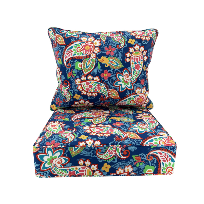 Piiriülene e-kaubandus Amazon Temu õues kasutatav triibuline geomeetriline boheemlaslik stiilis padi, UV-vastane istmepadi