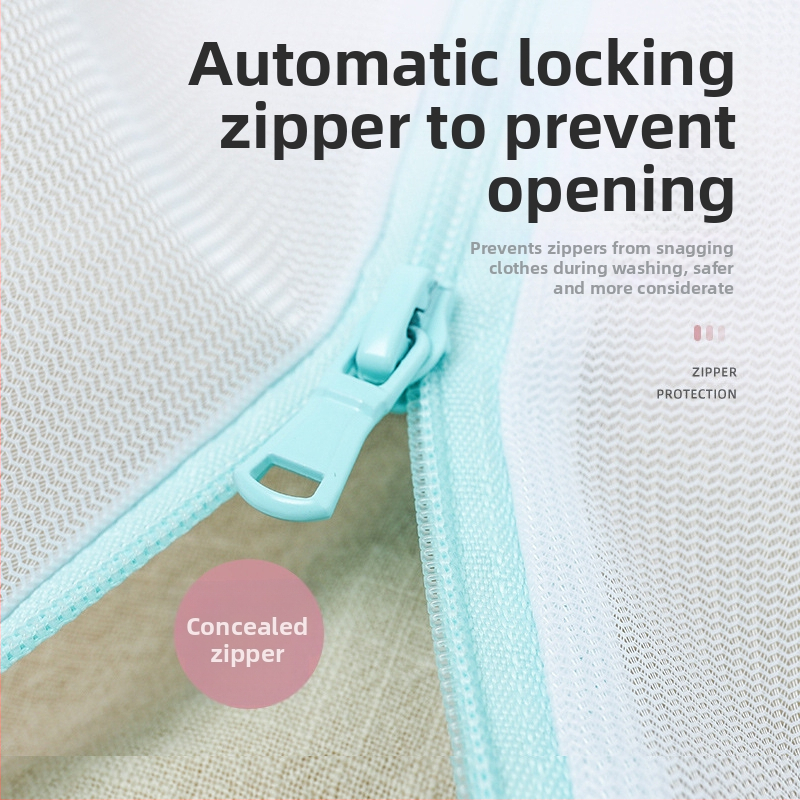 Vrecko na bielizeň Amazon plus 90*110 na pranie záclon v práčke, špeciálne sieťované vrecko na obliečky na prikrývky, zahustené ochranné vrecko na pranie 60*80