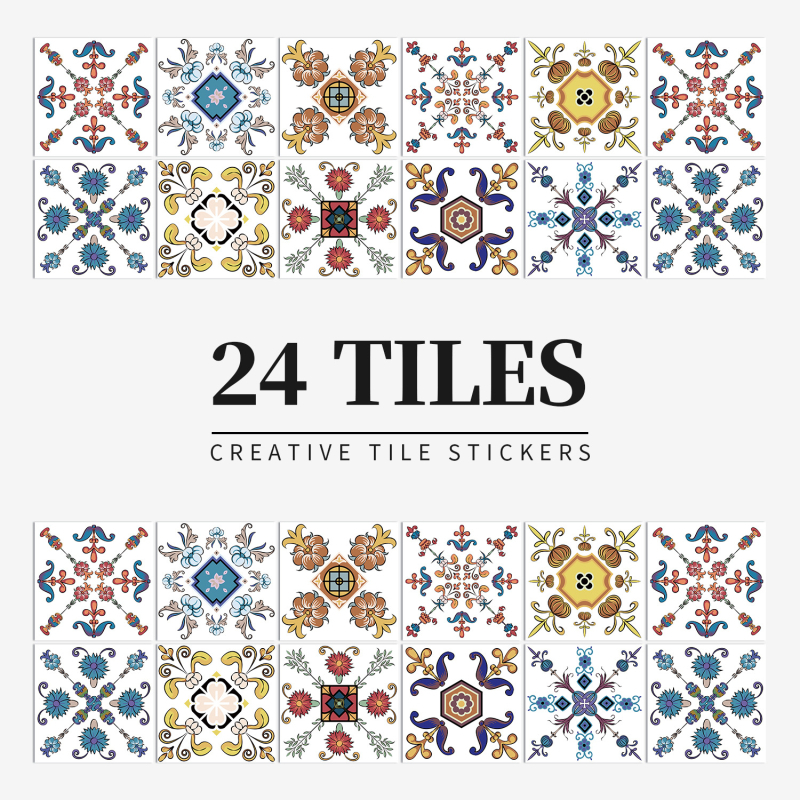 Europietiško stiliaus sienų lipdukai, imitacinių plytelių lipdukai, vandeniui atsparūs sienų lipdukai, lipnūs tapetai vonios kambariui, aliejui atsparūs virtuvės lipdukai