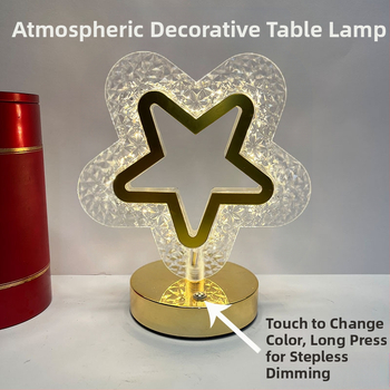 Δημιουργικό δώρο αστέρι φεγγάρι νυχτερινό φως αφής τριών χρωμάτων φόρτισης ατμόσφαιρα φως υπνοδωματίου δώρο γενεθλίων νυχτερινό φως