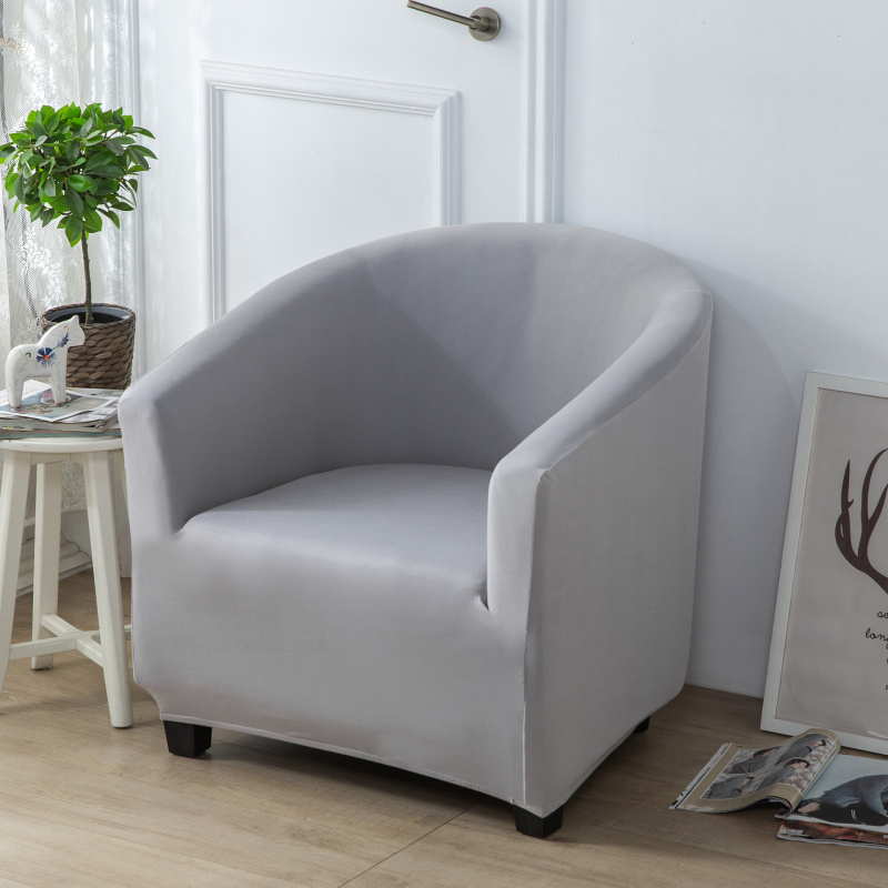 Удебелен калъф за единичен диван от сребърна лисица, кадифе, млечен копринен, полукръгъл, дъгов, калъф за диван, интернет кафене, калъф за диван