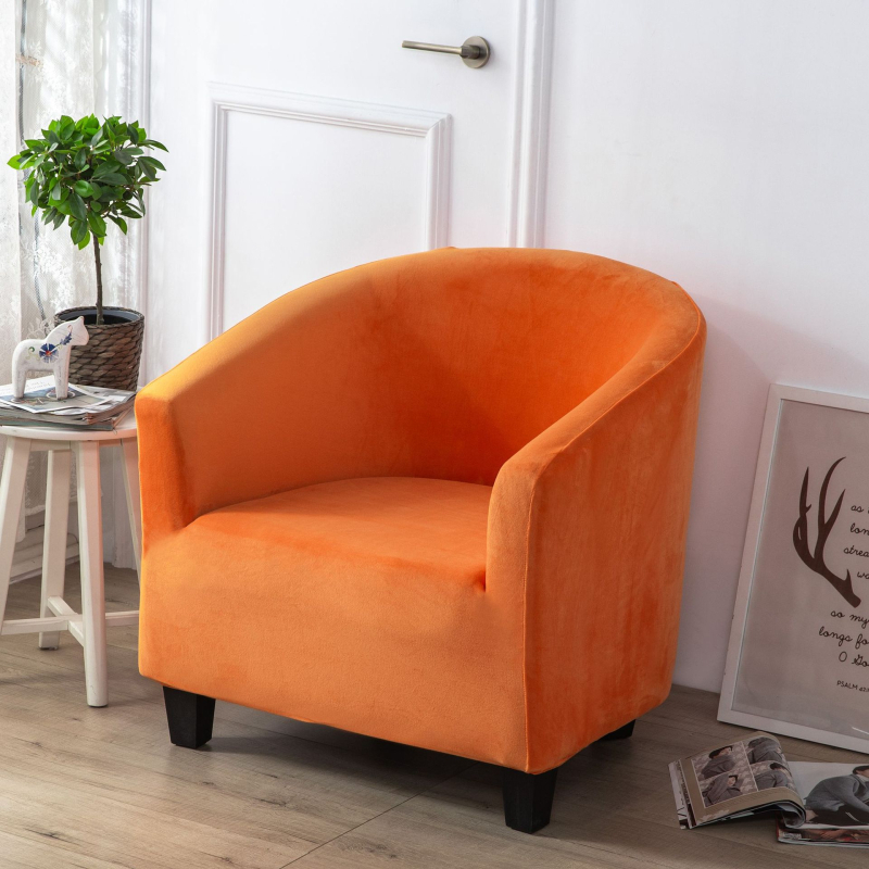 Удебелен калъф за единичен диван от сребърна лисица, кадифе, млечен копринен, полукръгъл, дъгов, калъф за диван, интернет кафене, калъф за диван