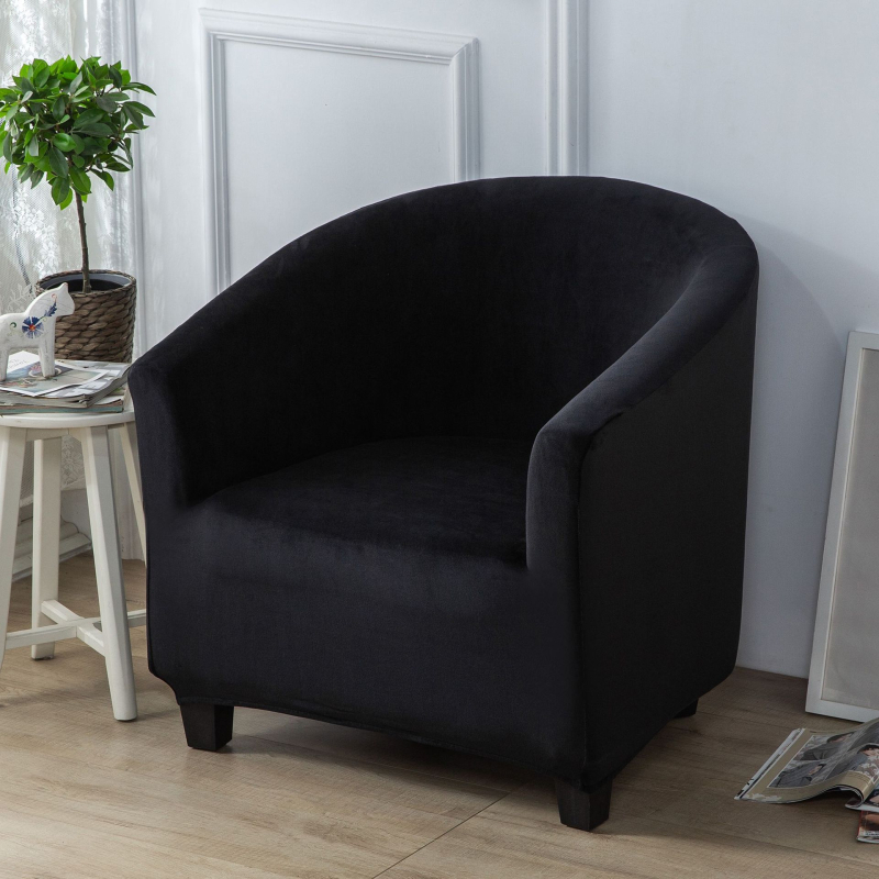 Удебелен калъф за единичен диван от сребърна лисица, кадифе, млечен копринен, полукръгъл, дъгов, калъф за диван, интернет кафене, калъф за диван