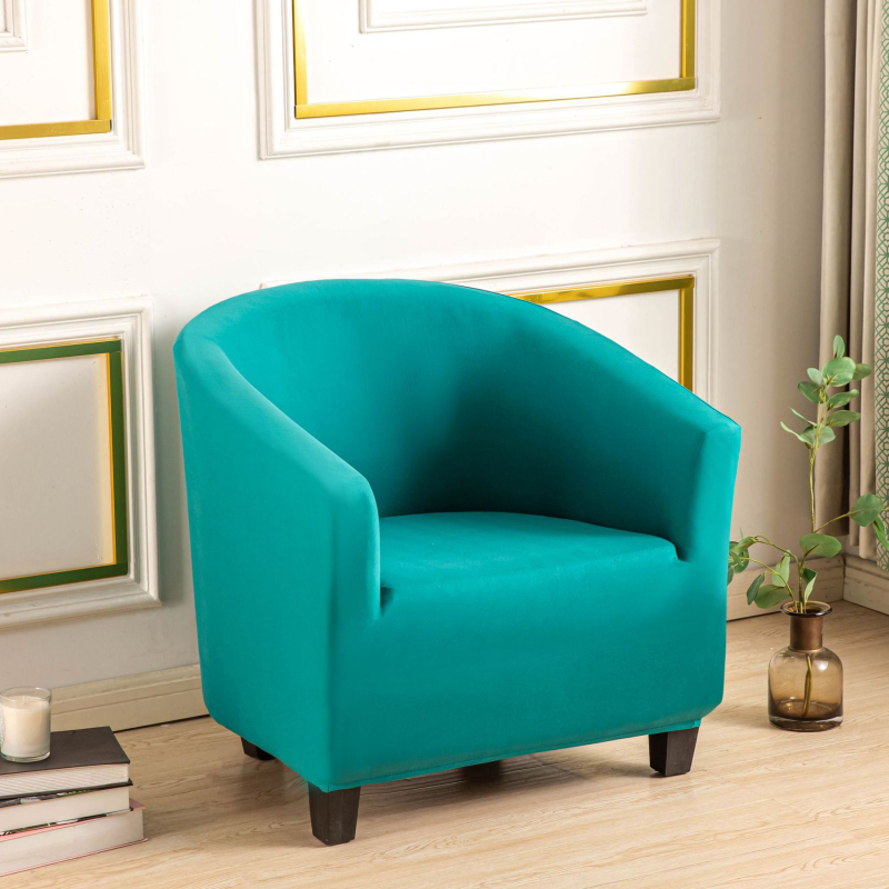 Удебелен калъф за единичен диван от сребърна лисица, кадифе, млечен копринен, полукръгъл, дъгов, калъф за диван, интернет кафене, калъф за диван