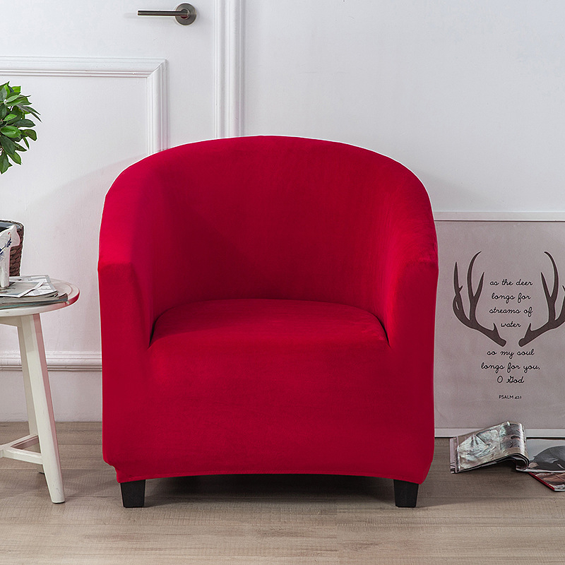 Удебелен калъф за единичен диван от сребърна лисица, кадифе, млечен копринен, полукръгъл, дъгов, калъф за диван, интернет кафене, калъф за диван