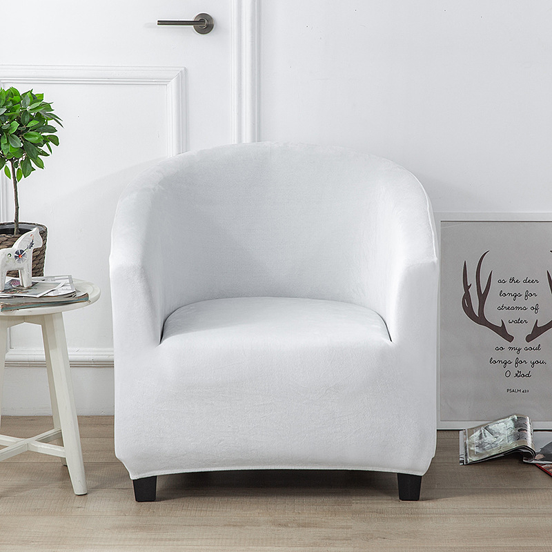 Удебелен калъф за единичен диван от сребърна лисица, кадифе, млечен копринен, полукръгъл, дъгов, калъф за диван, интернет кафене, калъф за диван