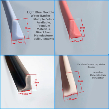 Silikoonist vettpidav riba valamu tööpindadele, isekleepuv L-kujuline köögivahe veetõke, vannitoa vettpidav riba, isekleepuv