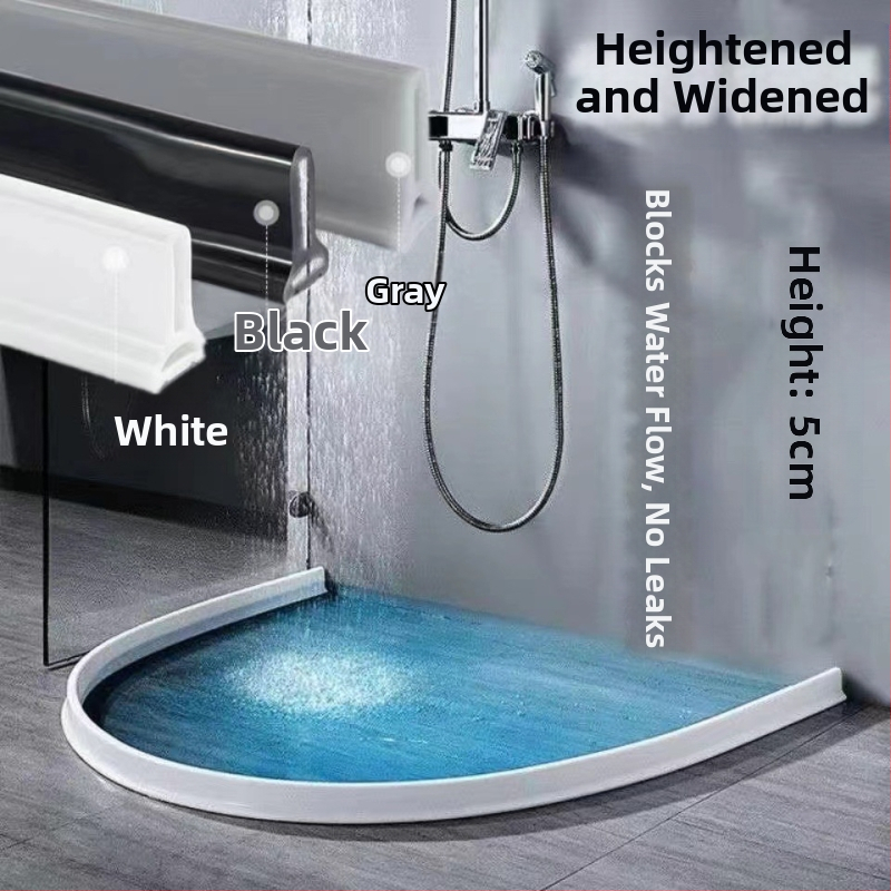 Силиконова водозадържаща лента за плотове за мивка, самозалепваща се L-образна водопреградна бариера за кухненски фуги, водозадържаща лента за баня, самозалепваща се